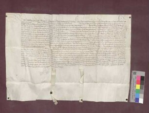 Vergleich zwischen Markgraf Ernst von Baden und der Stadt Basel über den Kirchensatz zu Maulburg.