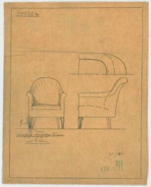 Fischer, Theodor; Wiesbaden; Museum - Sessel (Ansichten)