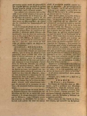 Gazette de Cologne. 1765