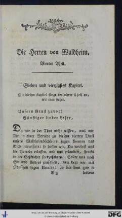 Sieben und vierzigstes Kapitel.