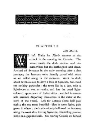 CHAPTER III. - 16th March.