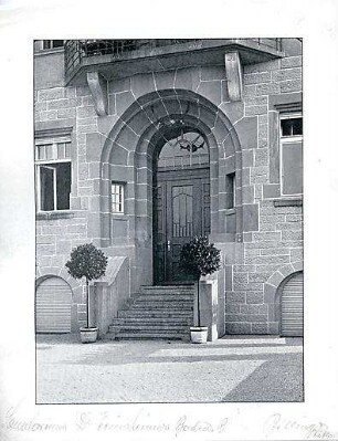 Billing, Hermann; Baden-Baden (Baden-Württemberg), Leopoldstr. 23; Sanatorium Heinsheimer - Hauseingang