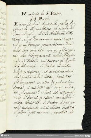 Martirio di San Pietro, et San Paolo.
