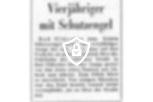 Vierjähriger mit Schutzengel