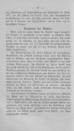 Verhalten der Schüler