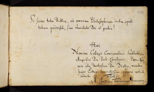 Börner, Christian Friedrich. o.O., o.D.