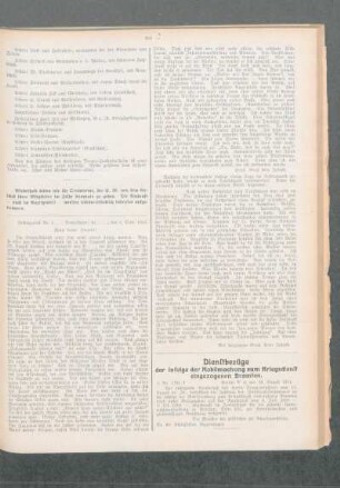 Dienstbezüge der infolge der Mobilmachung zum Kriegsdienst eingezogene Beamten