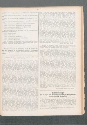 Dienstbezüge der infolge der Mobilmachung zum Kriegsdienst eingezogene Beamten