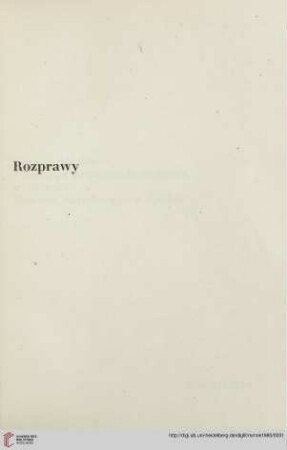 Rozprawy