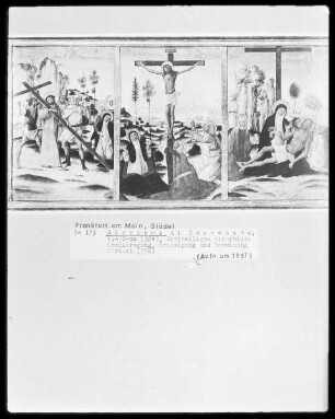 Kreuztragung, Kreuzigung und Beweinung Christi