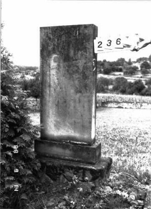 Grabstein 2361 (Index: 100097556) Maße HxBxT: 142x50x14 cm: Grabstein 2361