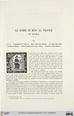 3: Le opere di Mino da Fiesole in Roma, [3]