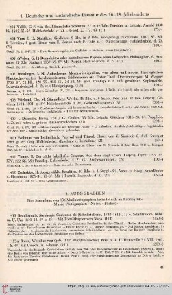 5. Autographen (Nr. 413-428b)