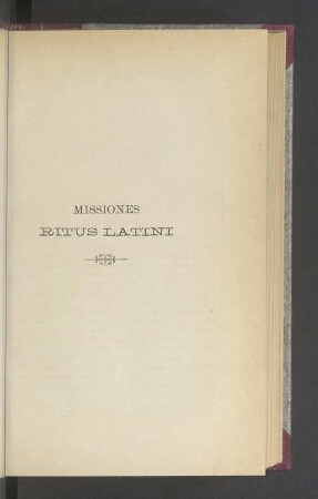 Missiones Ritus Latini