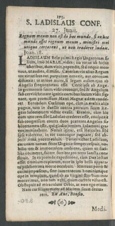 S. Ladislaus Conf.