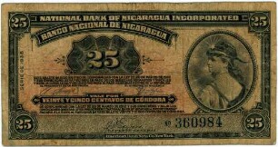Geldschein, 25 Centavos, 1938