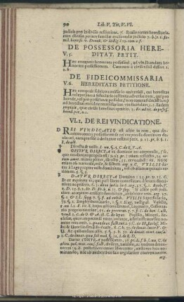 Liber VI. De Rei Vindicatione