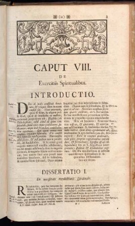Caput VIII. De Exercitiis Spiritualibus.
