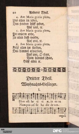 Weyhnachts-Gesänger.