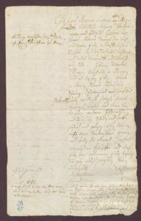 General Carl Magnus Leutrum von Ertingen verkauft an Johann Wendel Schimpf, Anwalt zu Dürrn, eine Behausung mit Zugehör daselbst um 415 fl.