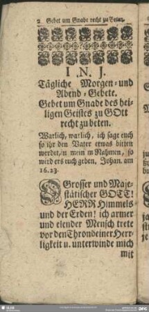 Tägliche Morgen- und Abend-Gebete