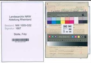 Entnazifizierung Fritz Stolte , geb. 17.06.1898 (Beamter)