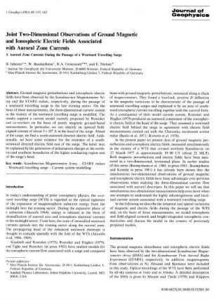 Joint two-dimensional observations of ground magnetic and ionospheric electric fields associated with auroral zone currents