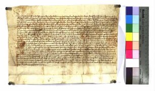 Veit von Rechberg stellt dem Grafen von Helfenstein einen Lehenrevers aus über Lehengüter zu Donzdorf, Reichenbach und Hürbelsbach.