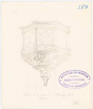 Santa Croce, Florenz: Ansicht der Kanzel