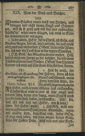 XIX. Von der Buß und Beichte