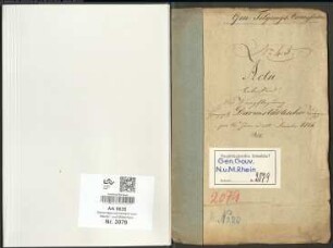 Wälderdepartement: Verpflegung Herzoglich Darmstädtischer Truppen pro 16. Juni ad 31. Dezember 1814