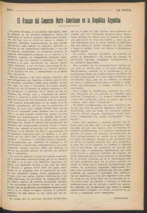 El fracaso del comercio norte-americano en la República Argentina