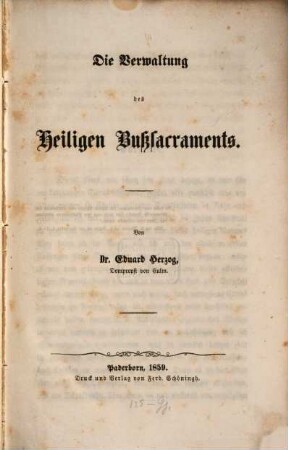 Die Verwaltung des Heiligen Bußsacraments