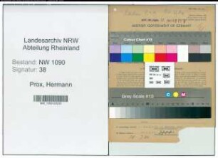 Entnazifizierung Hermann Prox , geb. 03.08.1893 (Polizist)