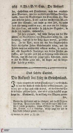 Das sechste Capitel: Die Ankunft des Leler in Griechenland