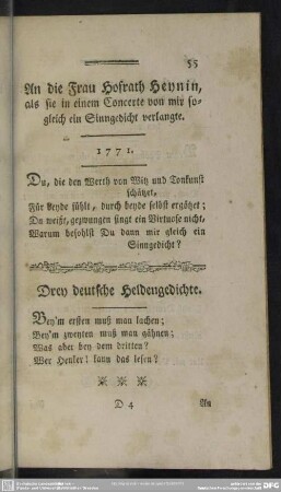 Drey deutsche Heldengedichte