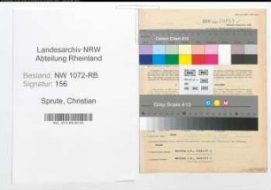 Entnazifizierung Christian Sprute , geb. 19.10.1892 (Beamter)
