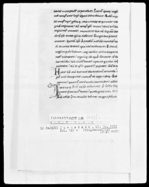 Honorius Augustodunensis — Initialen H und I, Folio 122verso