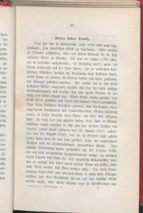 Meines Vaters Heirath.
