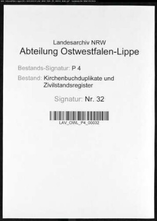 Zivilstandsregister der Munizipalität Bochum (T 1811). (Gemeinde: Bochum, Stadt)