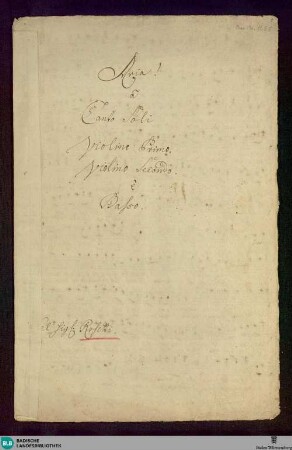 Tutta di sdegno armata - Don Mus.Ms. 1655 : S, strings; C; MurR F90