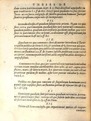 Theses de rerum divisione et acquirendo earum dominio