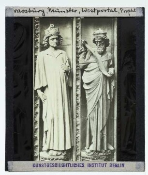 Straßburg, Münster : Westportal, Propheten