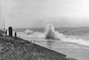 Sturmflut auf Borkum/Nordsee