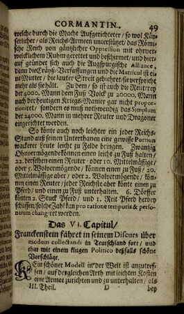Das VI. Capitul.