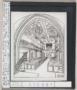 Nidda: Evangelische Stadtkirche, Inneres, Umzeichnung