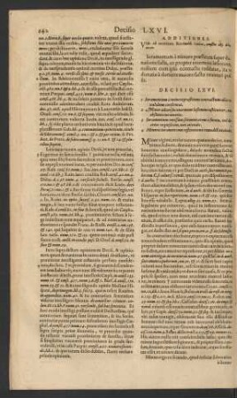 Decisio LXVI.