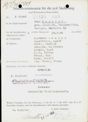 Kuchler, Emma