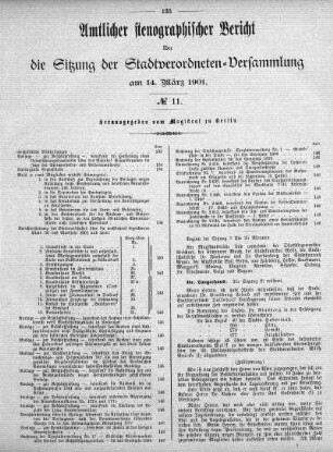 No. 11, 14. März 1901