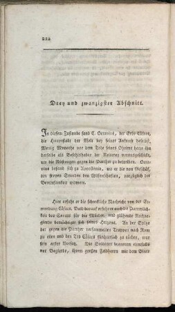Drey und zwanzigster Abschnitt